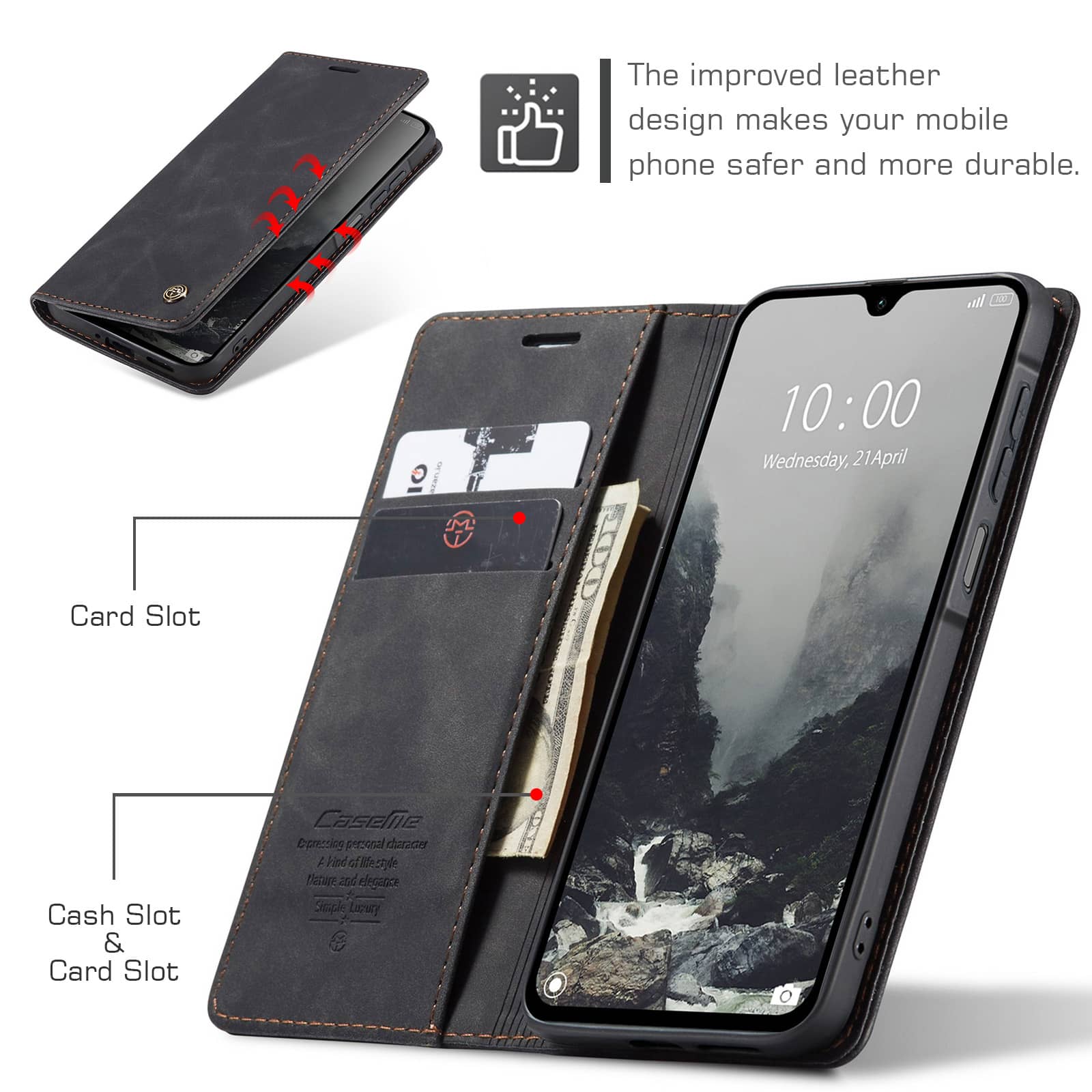 Flip Wallet Case voor Samsung  - Leather Folio Wallet Case recensie en prijs