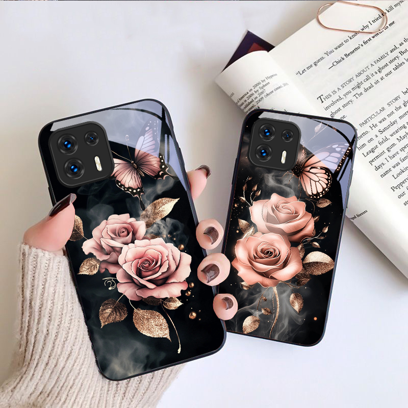 Vlinder Liefde Roze Roos Voor  - Phone Cases Motorola recensie en prijs