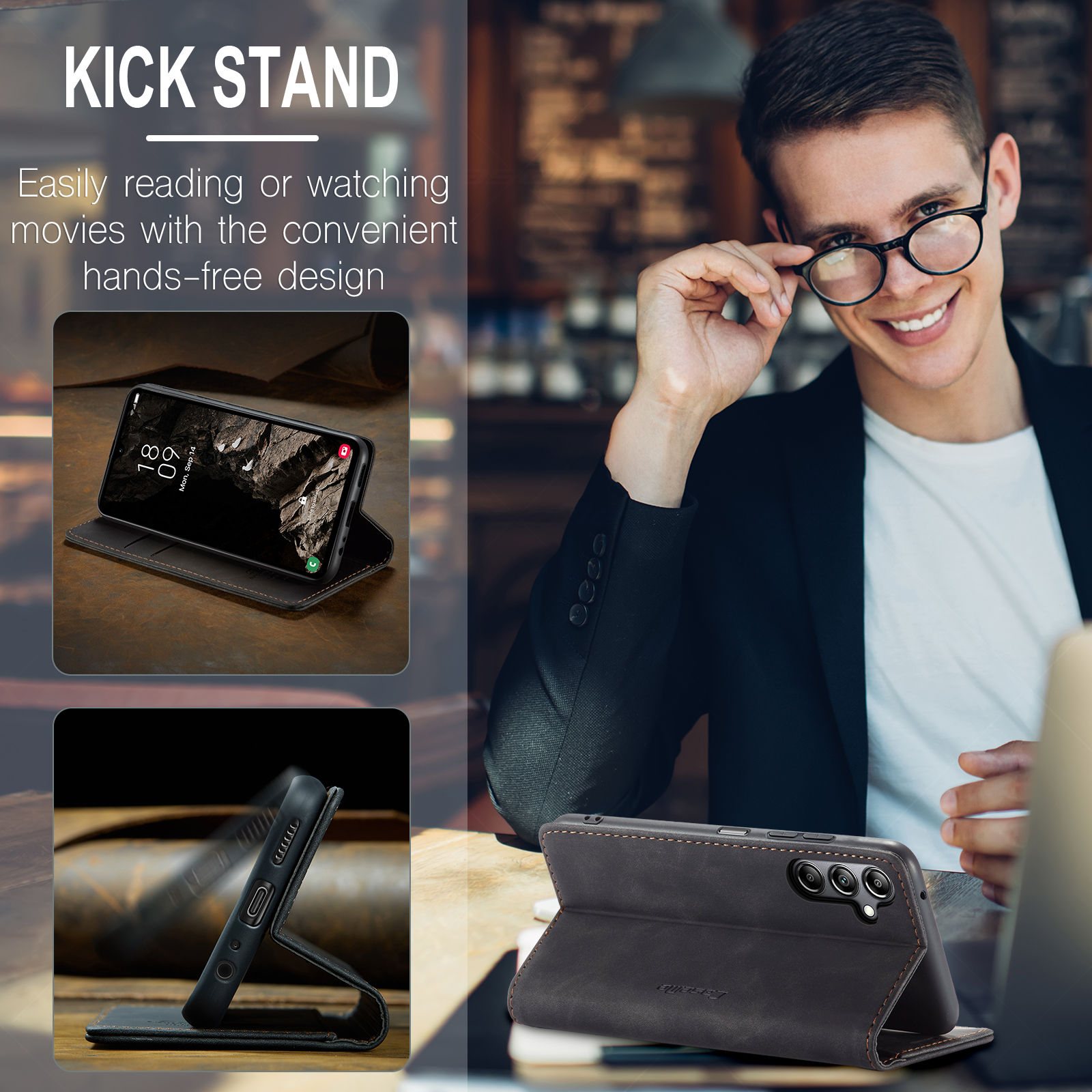 Flip Wallet Case voor Samsung  - Leather Folio Wallet Case recensie en prijs