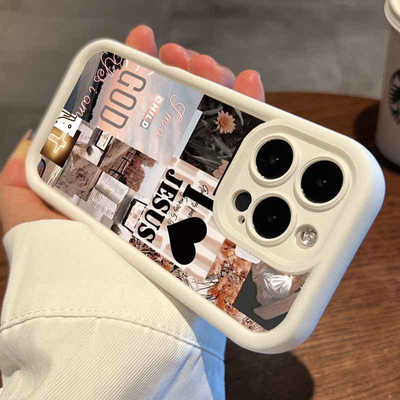 Jezus Collage Patroon Dikke Sc - Phone Cases Jesus recensie en prijs