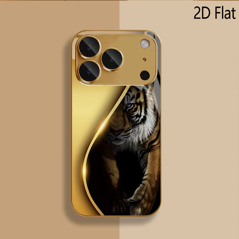 Gehard glas met gouden tijgerp - Phone Cases With Camera Cover recensie en prijs