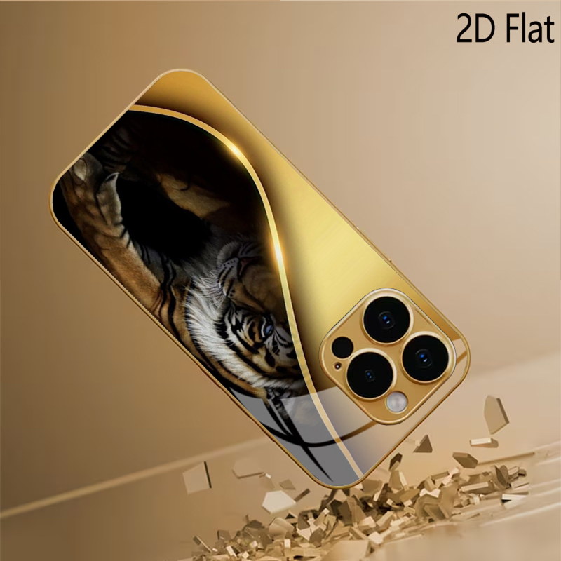 Gehard glas met gouden tijgerp - Phone Cases With Camera Cover recensie en prijs