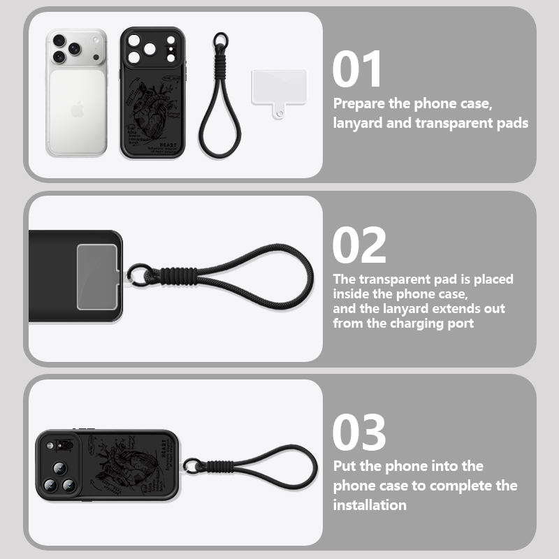 Creatief Hartmodel Patroon Lan - Phone Cases With Straps recensie en prijs
