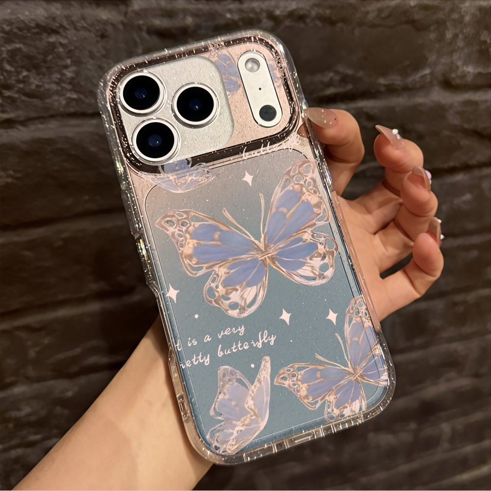 Luxe Blauwe Vlinder Glitter Te - Phone Cases Bulk recensie en prijs
