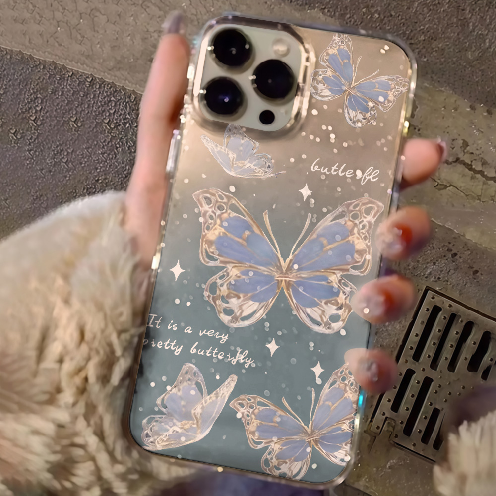 Luxe Blauwe Vlinder Glitter Te - Phone Cases Bulk recensie en prijs
