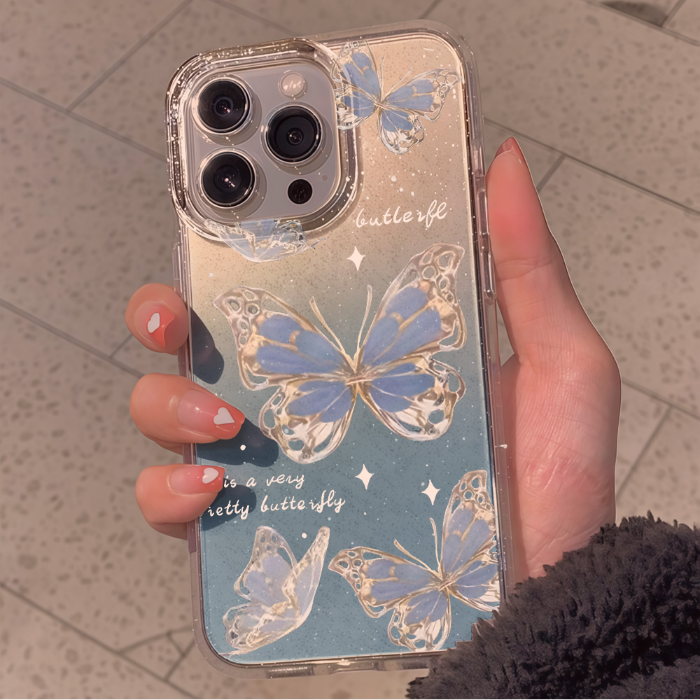 Luxe Blauwe Vlinder Glitter Te - Phone Cases Bulk recensie en prijs
