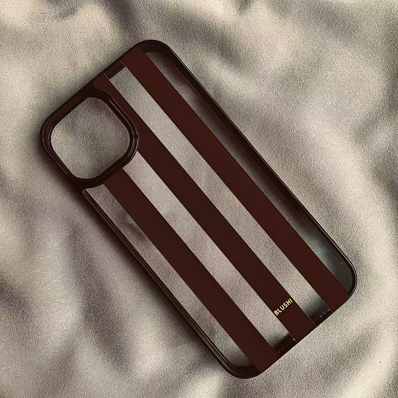Transparante bruine strepen te - Phone Cases Brown recensie en prijs