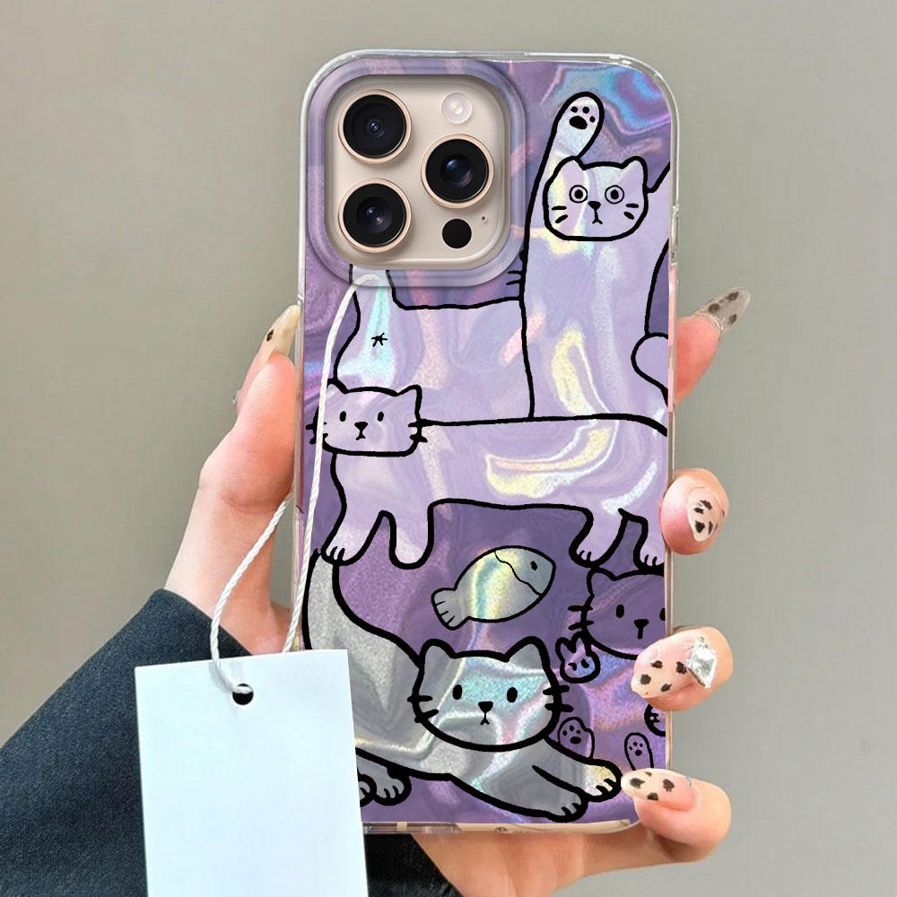 Paarse lijn kattenvis watertex - Phone Cases Best recensie en prijs